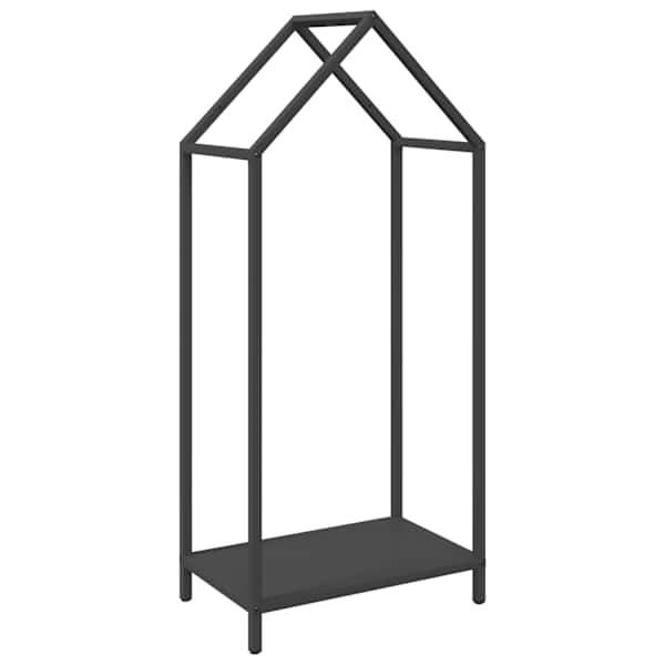vidaXL K&uuml;ttepuurest must 40x25x90 cm k&uuml;lmvaltsitud teras