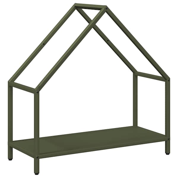 vidaXL K&uuml;ttepuurest Oliivroheline 60x25x60 cm K&uuml;lmvaltsitud teras