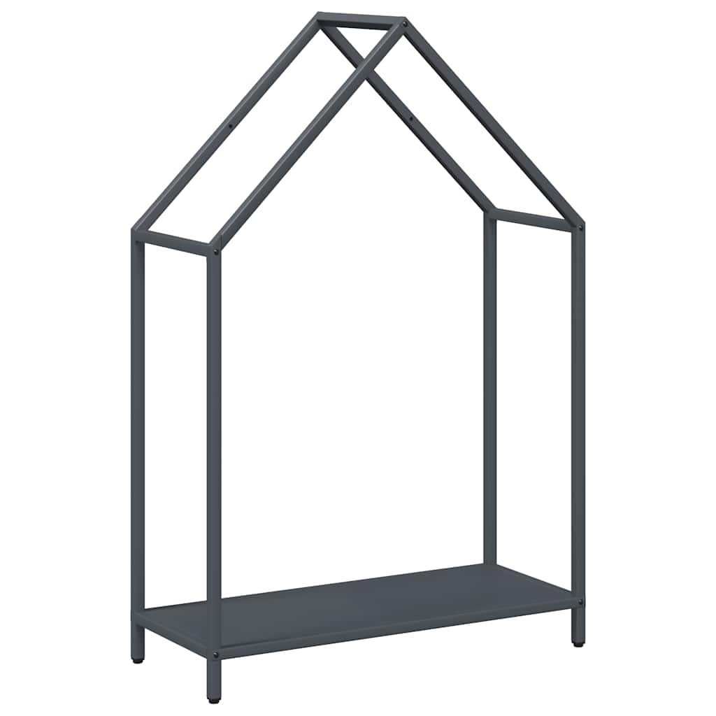 vidaXL Stojan na palivové drevo antracit oceľ valcovaná za studena