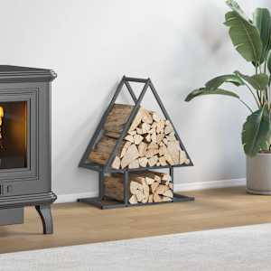 Stojalo za drva antracit 50x25x60 cm hladno valjano jeklo