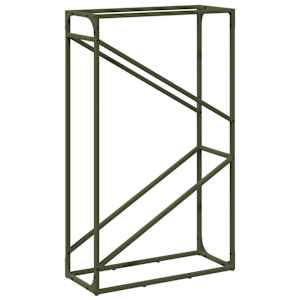 vidaXL K&uuml;ttepuurest oliivroheline 60x25x100 cm k&uuml;lmvaltsitud teras