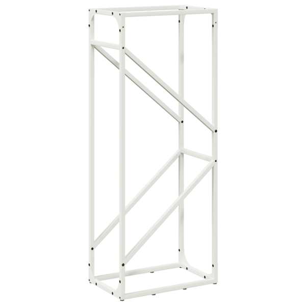 vidaXL K&uuml;ttepuurest valge 40x25x100 cm k&uuml;lmvaltsitud teras