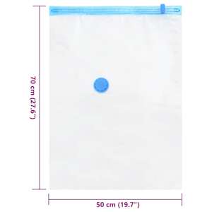 Skladovací sáčky 10 pcs Transparentní a modrá 70 x 50 cm - obrázek 8