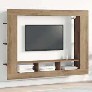 Televizní skříň dub artisan 152 x 22 x 113 cm Kompozitní dřevo - obrázek 1