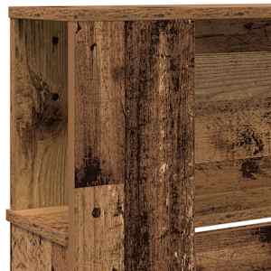 Čelo postele se skříňkou Staré dřevo 220 x 18,5 x 102,5 cm - obrázek 8