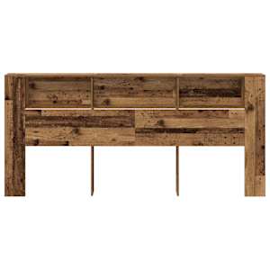 Čelo postele se skříňkou Staré dřevo 220 x 18,5 x 102,5 cm - obrázek 5
