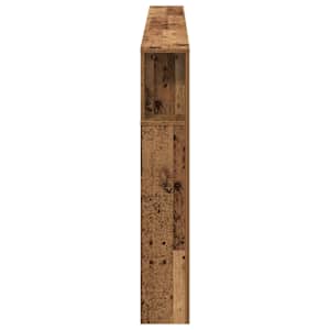 Čelo postele se skříňkou Staré dřevo 220 x 18,5 x 102,5 cm - obrázek 6