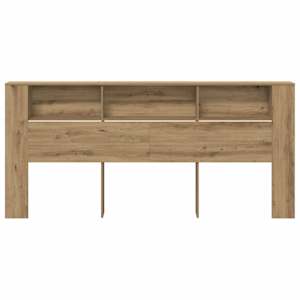 Čelo postele se skříňkou Artisanový dub kompozitní dřevo - obrázek 5