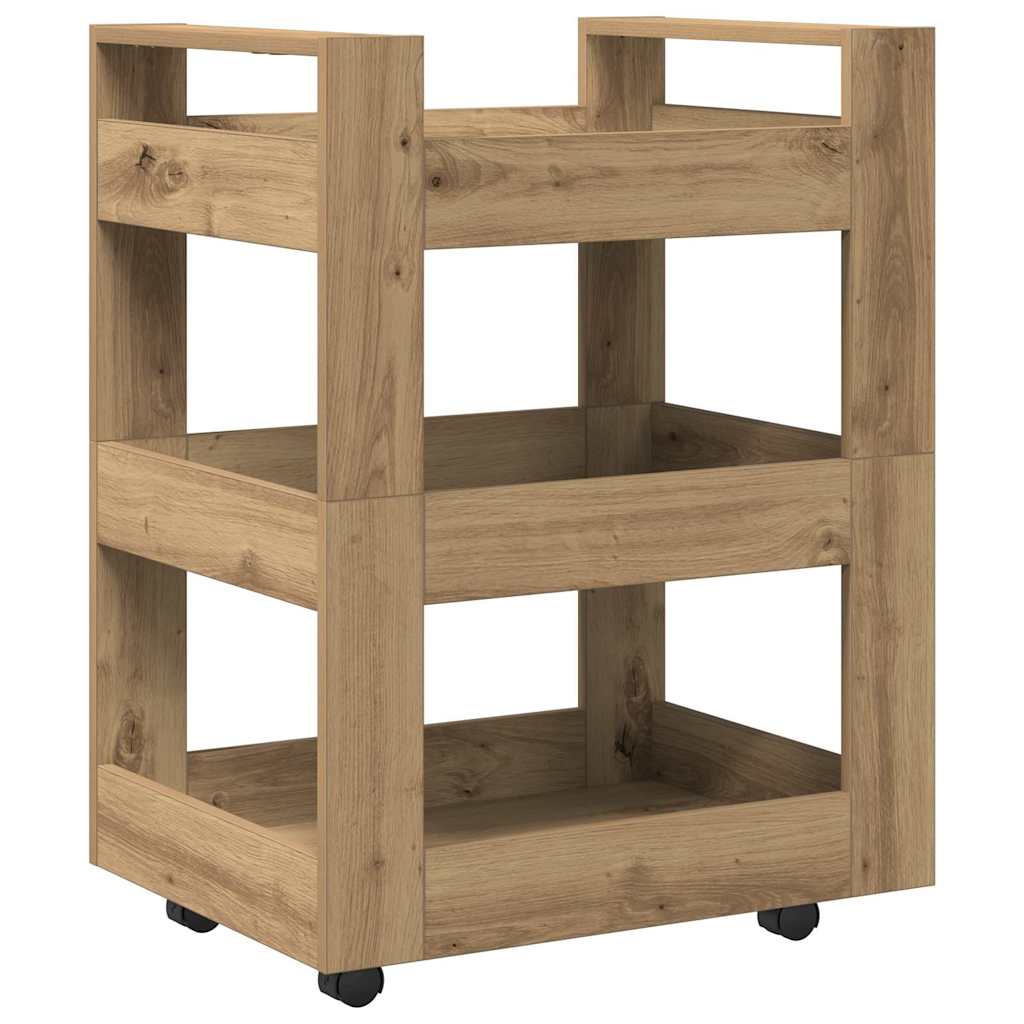 Keittiövaunu Artisan Tammi 60x45x80 cm Keinotekoinen Puu