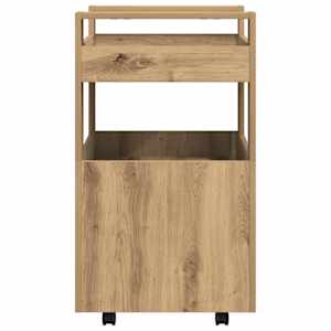 Kuchyňský vozík dub artisan 60 x 45 x 80 cm Kompozitní dřevo - obrázek 7