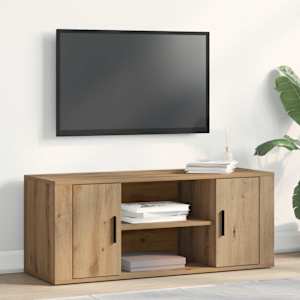 TV omarica artisan hrast 100 x 35 x 40 cm Konstruiran les
