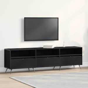 TV omarica Črni hrast 150 x 30 x 44,5 cm Konstruiran les