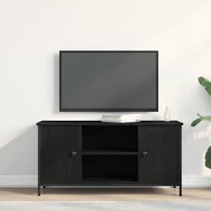 Televizní skříň Černý dub 100 x 40 x 50 cm Kompozitní dřevo - obrázek 4