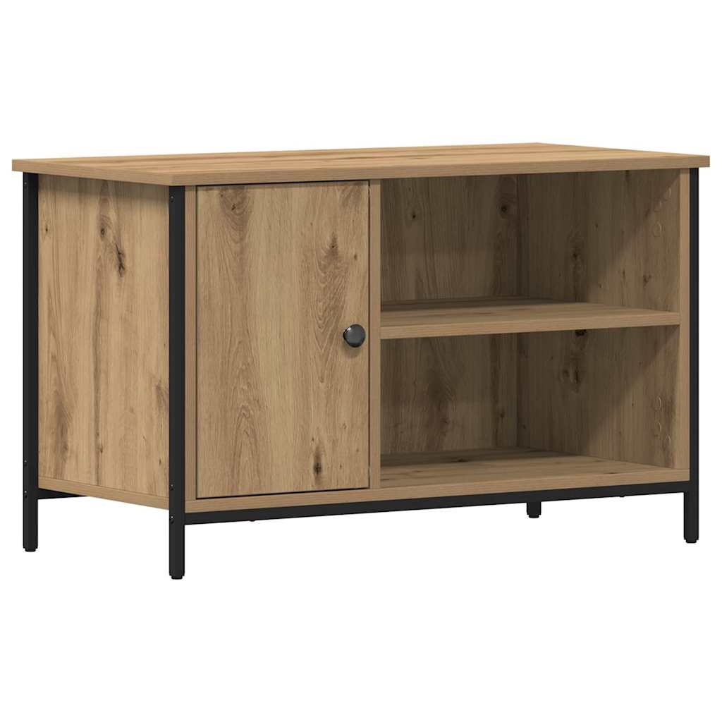 Thumbnail - vidaXL TV-Schrank Artisan Eiche 80x40x50 cm Holzwerkstoff und Stahl