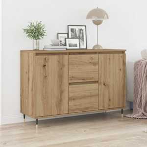 Strani šal Umetni hrast 101,5 x 35 x 70 cm Konstruiran les