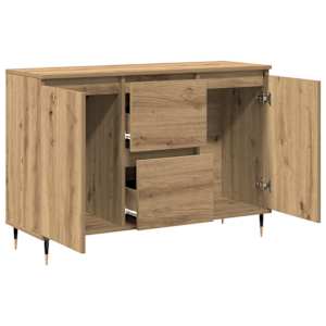 Servírovací skříň Artisanový dub 101,5 x 35 x 70 cm - obrázek 5