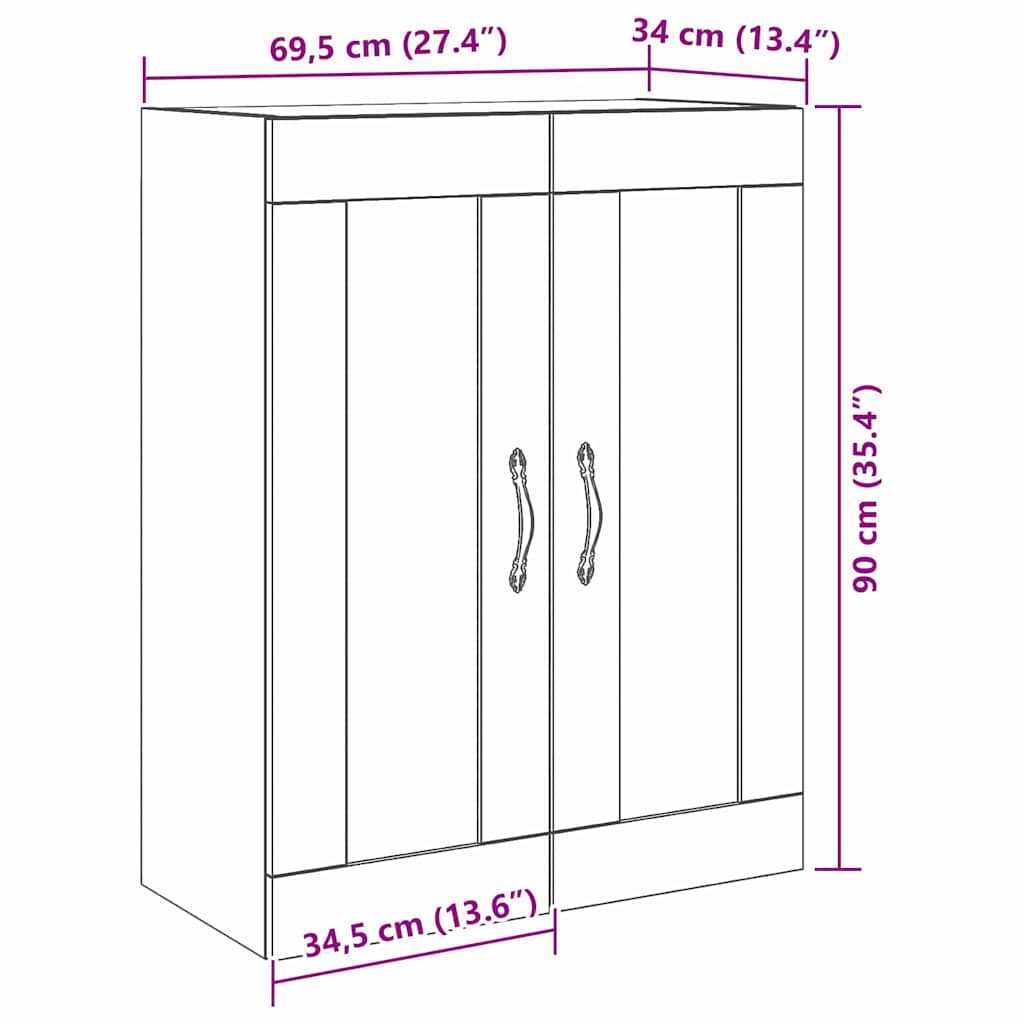 Wall Mounted Cabinet, Wall Mounted Cabinets, Wall Mounted Cabinet vidaXL - Picture 43 of 127