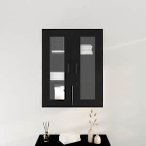 Nástěnná skříňka Černý dub 69,5 x 34 x 90 cm kompozitní dřevo - obrázek 4