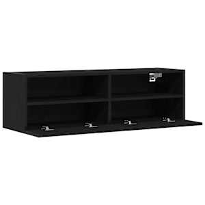 TV wall cabinet Černý dub 100 x 30 x 30 cm kompozitní dřevo - obrázek 5