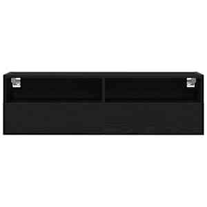TV wall cabinet Černý dub 100 x 30 x 30 cm kompozitní dřevo - obrázek 6