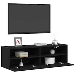 TV wall cabinet Černý dub 100 x 30 x 30 cm kompozitní dřevo - obrázek 3