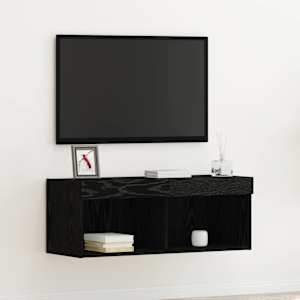 Sestava TV skříněk Černý dub 80 x 30 x 30 cm kompozitní dřevo - obrázek 1
