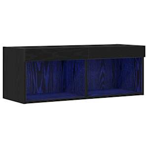 Sestava TV skříněk Černý dub 80 x 30 x 30 cm kompozitní dřevo - obrázek 2