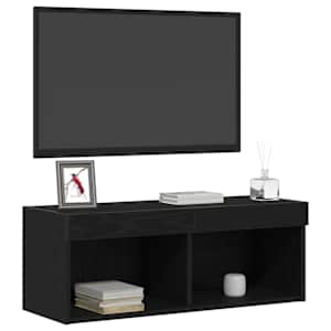 Sestava TV skříněk Černý dub 80 x 30 x 30 cm kompozitní dřevo - obrázek 3