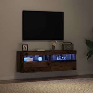 TV wall cabinet Nástěnný 2 pcs Staré dřevo 60 x 30 x 40 cm - obrázek 6