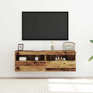 TV wall cabinet Nástěnný 2 pcs Staré dřevo 60 x 30 x 40 cm - obrázek 5