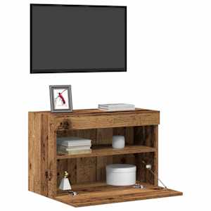 TV wall cabinet Nástěnný 2 pcs Staré dřevo 60 x 30 x 40 cm - obrázek 3