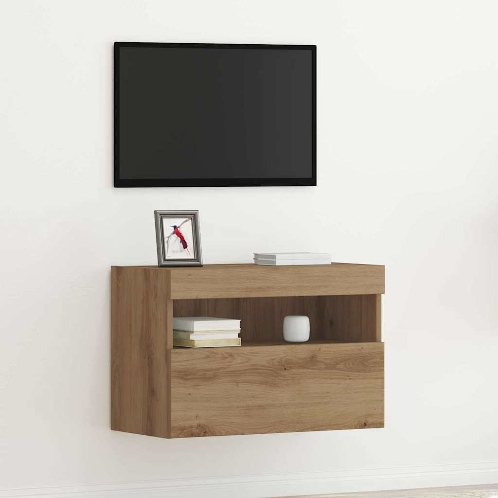 TV Stena s LED svetlami Artisan Oak 60x30x40 cm 862208