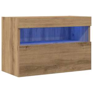 TV wall cabinet dub artisan 60 x 30 x 40 cm kompozitní dřevo - obrázek 2