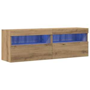TV wall cabinet Nástěnný 2 pcs dub artisan 60 x 30 x 40 cm - obrázek 2