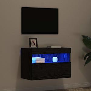 TV wall cabinet Černý dub 60 x 30 x 40 cm kompozitní dřevo - obrázek 6
