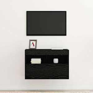 TV wall cabinet Černý dub 60 x 30 x 40 cm kompozitní dřevo - obrázek 5
