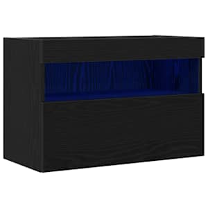 TV wall cabinet Černý dub 60 x 30 x 40 cm kompozitní dřevo - obrázek 2