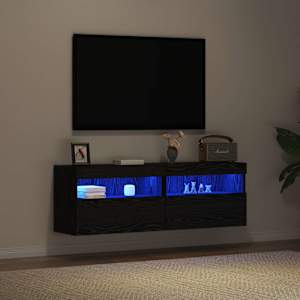 TV wall cabinet Černý dub 60 x 30 x 40 cm Kompozitní dřevo - obrázek 6