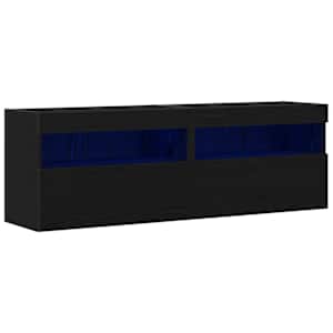 TV wall cabinet Černý dub 60 x 30 x 40 cm Kompozitní dřevo - obrázek 2
