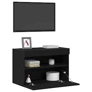 TV wall cabinet Černý dub 60 x 30 x 40 cm Kompozitní dřevo - obrázek 3