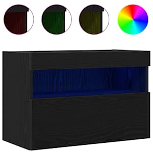 TV wall cabinet Černý dub 60 x 30 x 40 cm Kompozitní dřevo - obrázek 4