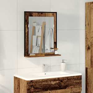 Ogledalo Star les 50 x 12 x 60 cm Steklo in inženirski les