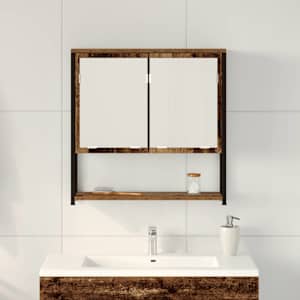 Zrcadlová skříň Staré dřevo 60 x 16 x 60 cm kompozitní dřevo - obrázek 4