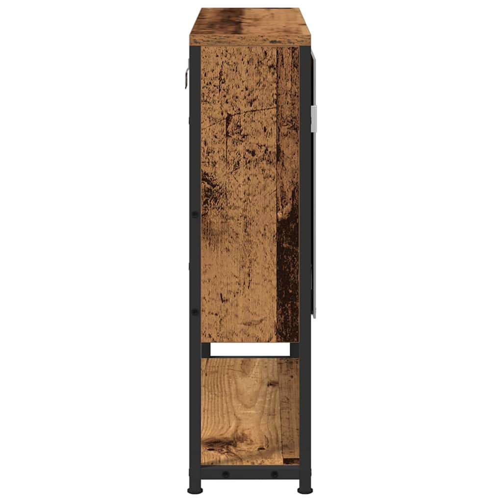 Bathroom Mirror Cabinet Wall Mounted Storage Cabinet Engineered Wood vidaXL - Picture 35 of 75