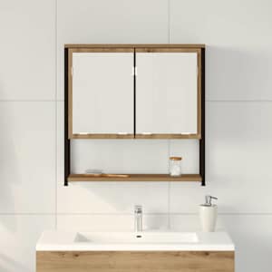 Zrcadlová skříň Artisanový dub 60 x 16 x 60 cm kompozitní dřevo - obrázek 4