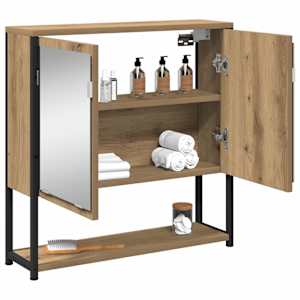 Zrcadlová skříň Artisanový dub 60 x 16 x 60 cm kompozitní dřevo - obrázek 3