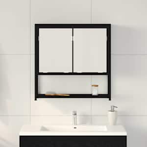 Zrcadlová skříň Černý dub 60 x 16 x 60 cm kompozitní dřevo - obrázek 4