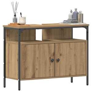 Skříňka pod umyvadlo s úložištěm dub artisan 80 x 30 x 60 cm - obrázek 3