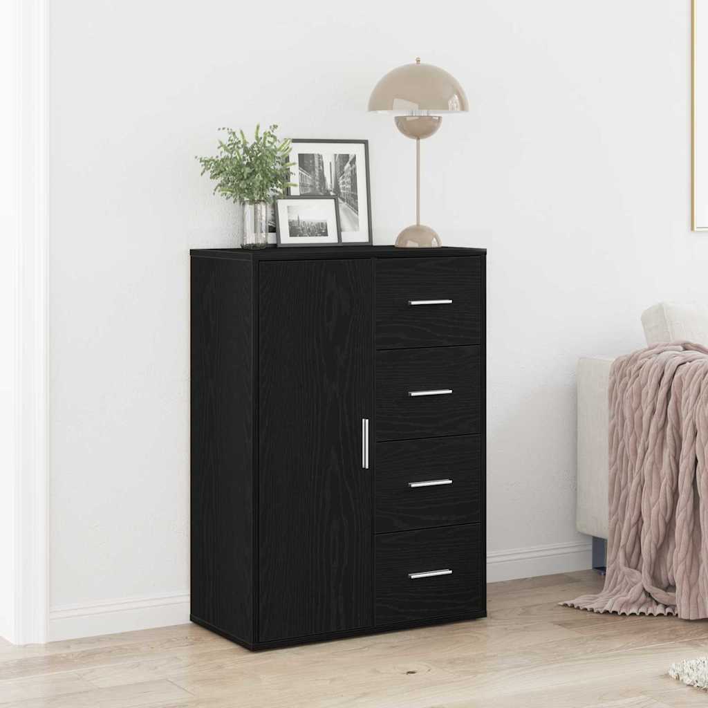 Komoda Čierny Dub 60x31x84 cm Zložené Drevo 862266