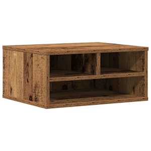 vidaXL Printeri alus Vana puit 49 x 40 x 22,5 cm Tehispuit
